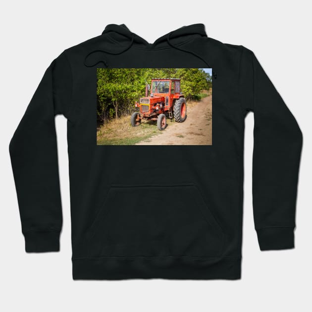 Transylvanian Red Tractor Hoodie by GrahamPrentice